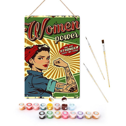 Paint by Numbers – Vintage Metal Wall Art | Women Power