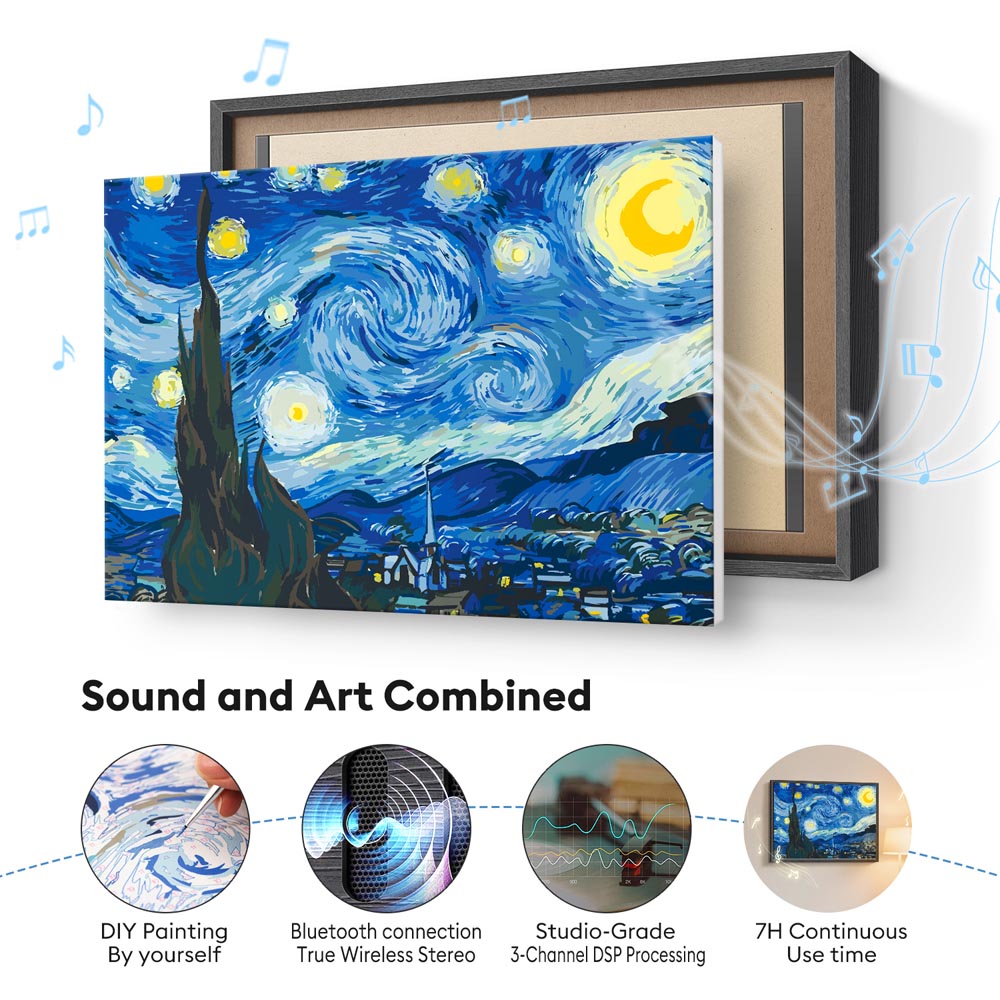 Paint by Numbers with Bluetooth Speaker – Create Art That Looks & Sounds Incredible