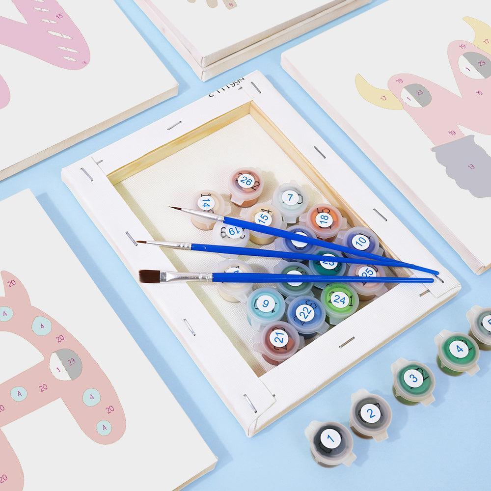 
Paint by Numbers – Alphabet Painting Kit | A to Z Funny Monsters