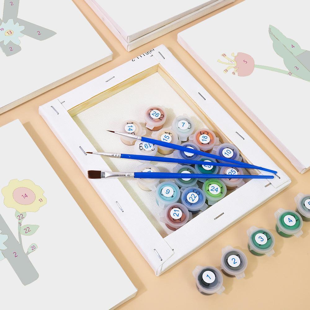 Paint by Numbers – Alphabet Painting Kit | A to Z Floral Letters