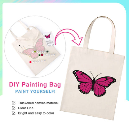 Paint by Numbers – DIY Totebag | Butterfly Charm