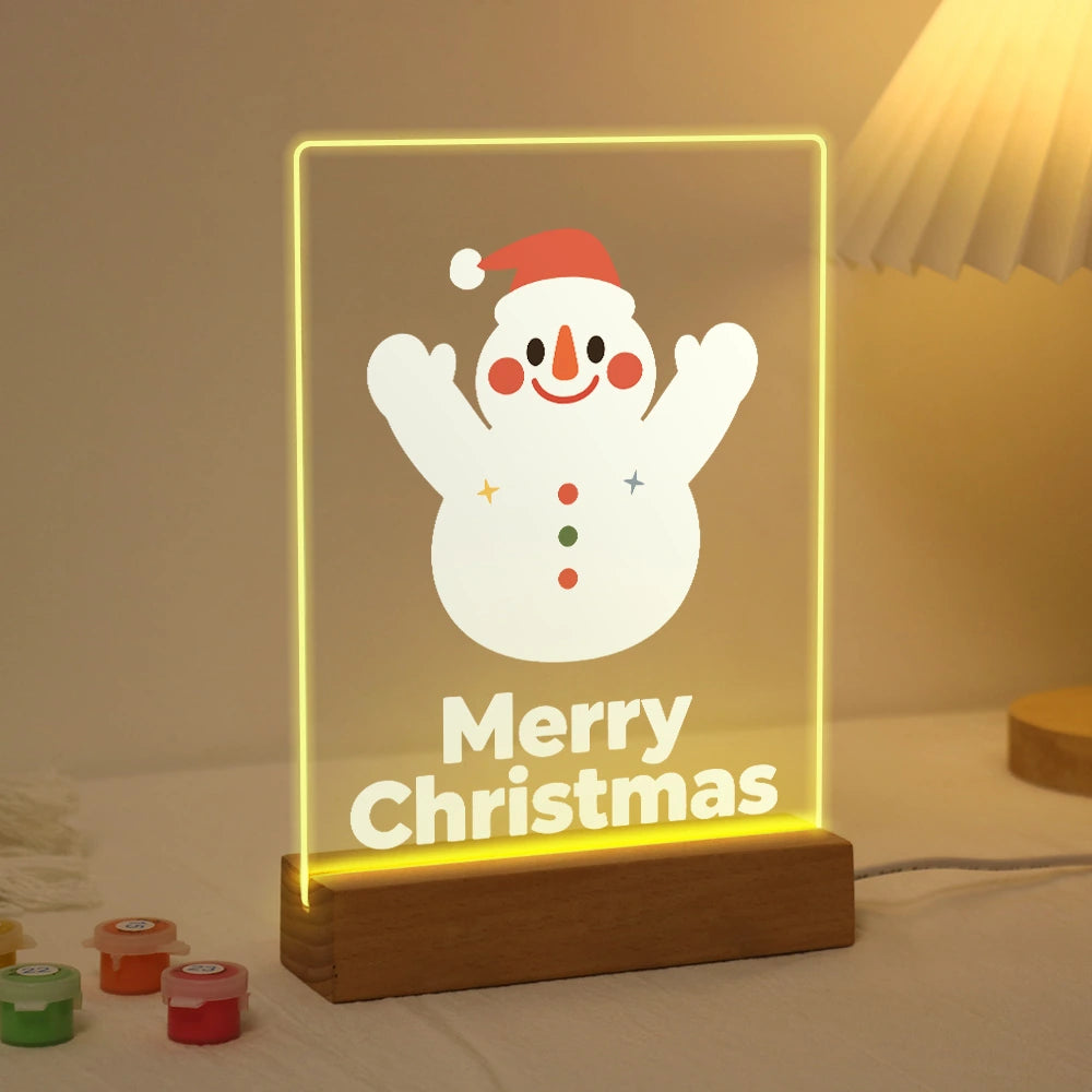 
Paint by Numbers - Christmas Light | Cheering Little Snowman