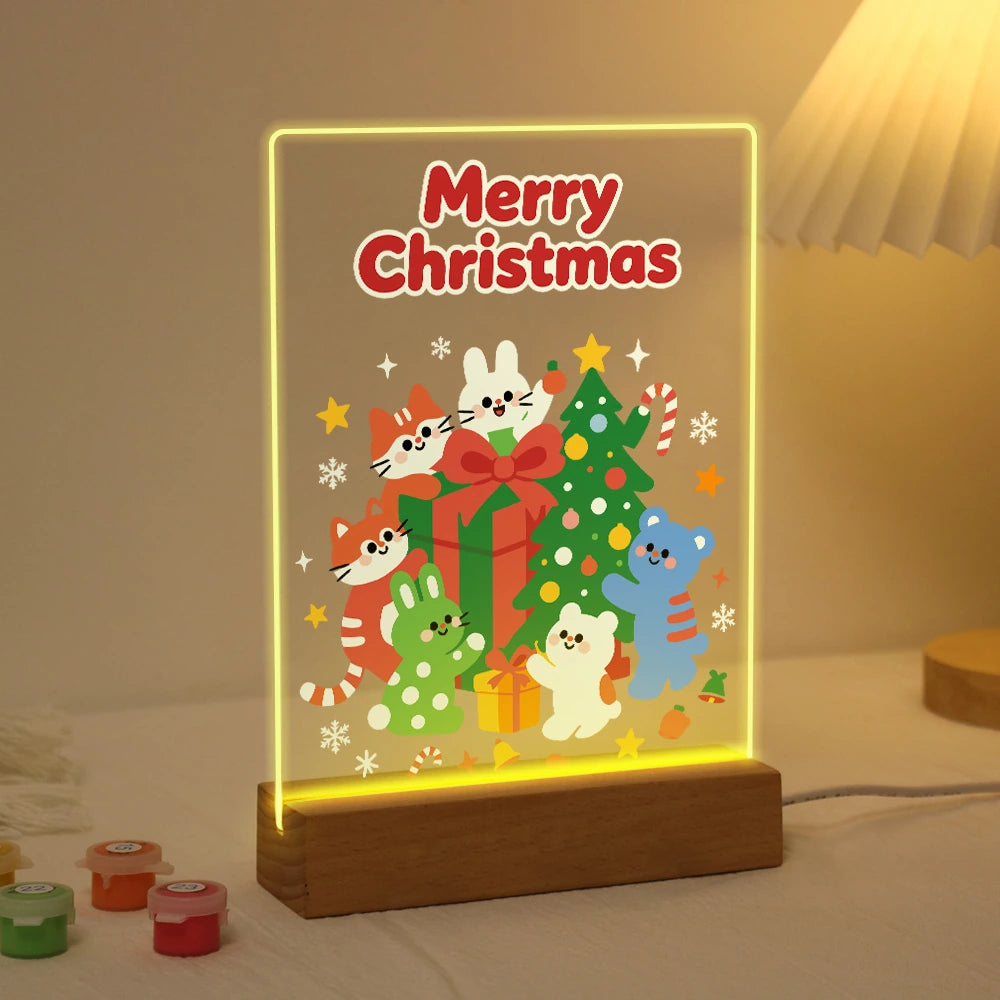 Paint by Numbers - Christmas Light | Christmas Animals with Presents