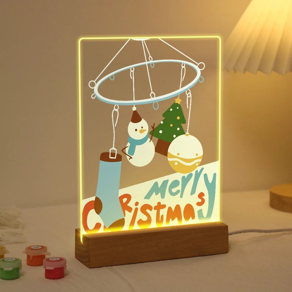 
Paint by Numbers - Christmas Light | Christmas Mobile with Stocking