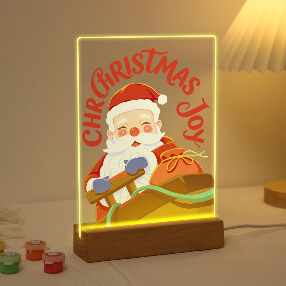 
Paint by Numbers - Christmas Light | Laughing Santa with Gift Sack