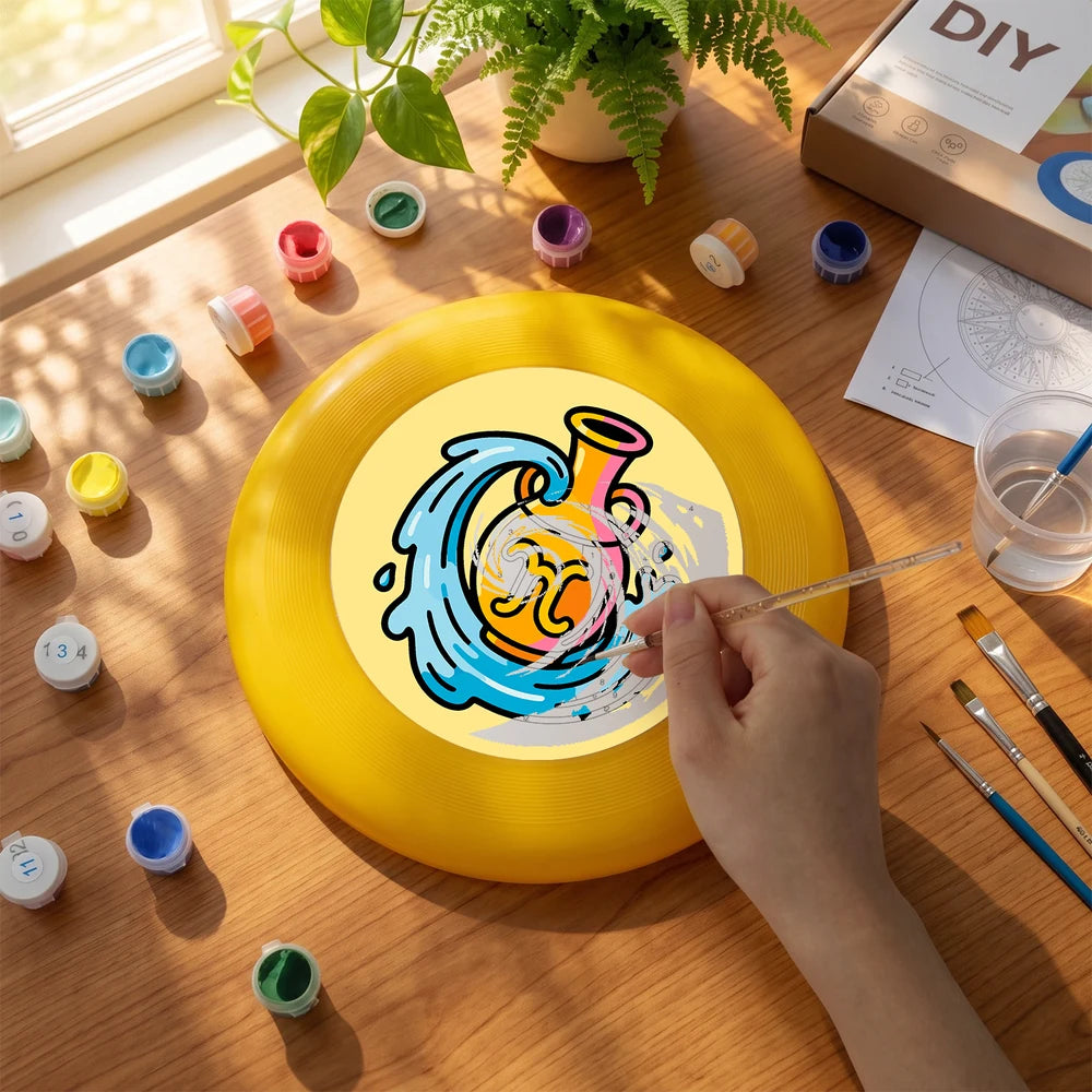 Paint by Numbers - Frisbee | Aquarius Sign
