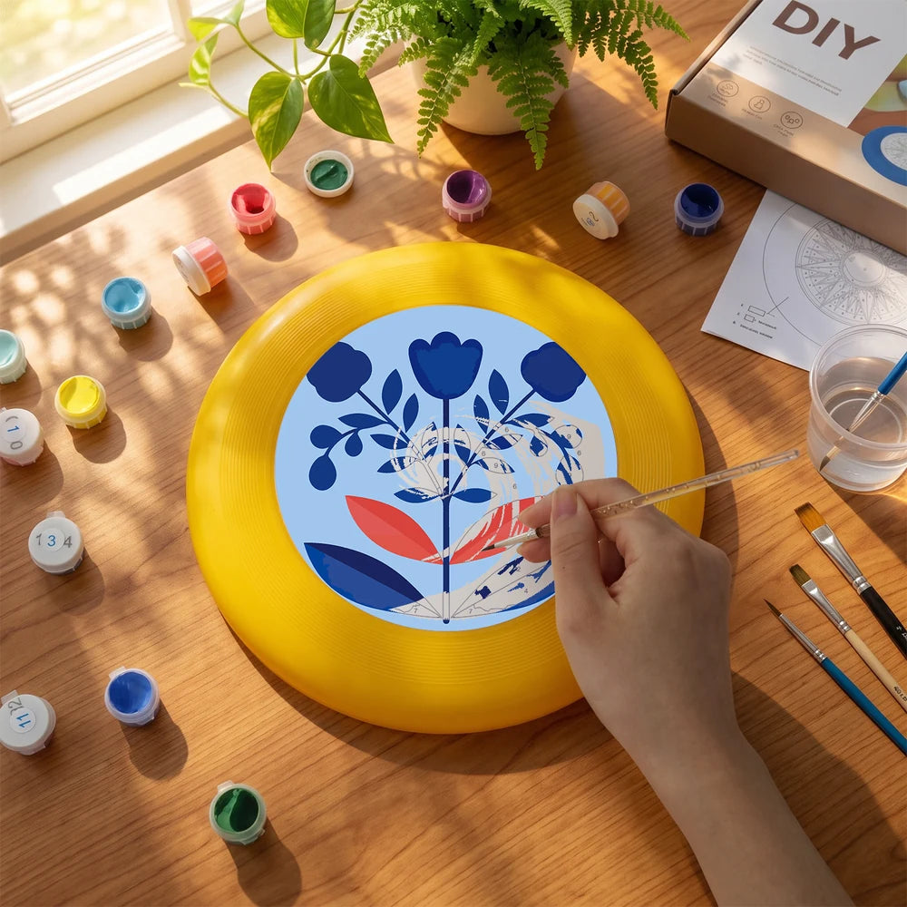 
Paint by Numbers - Frisbee | Blue Folk Flowers