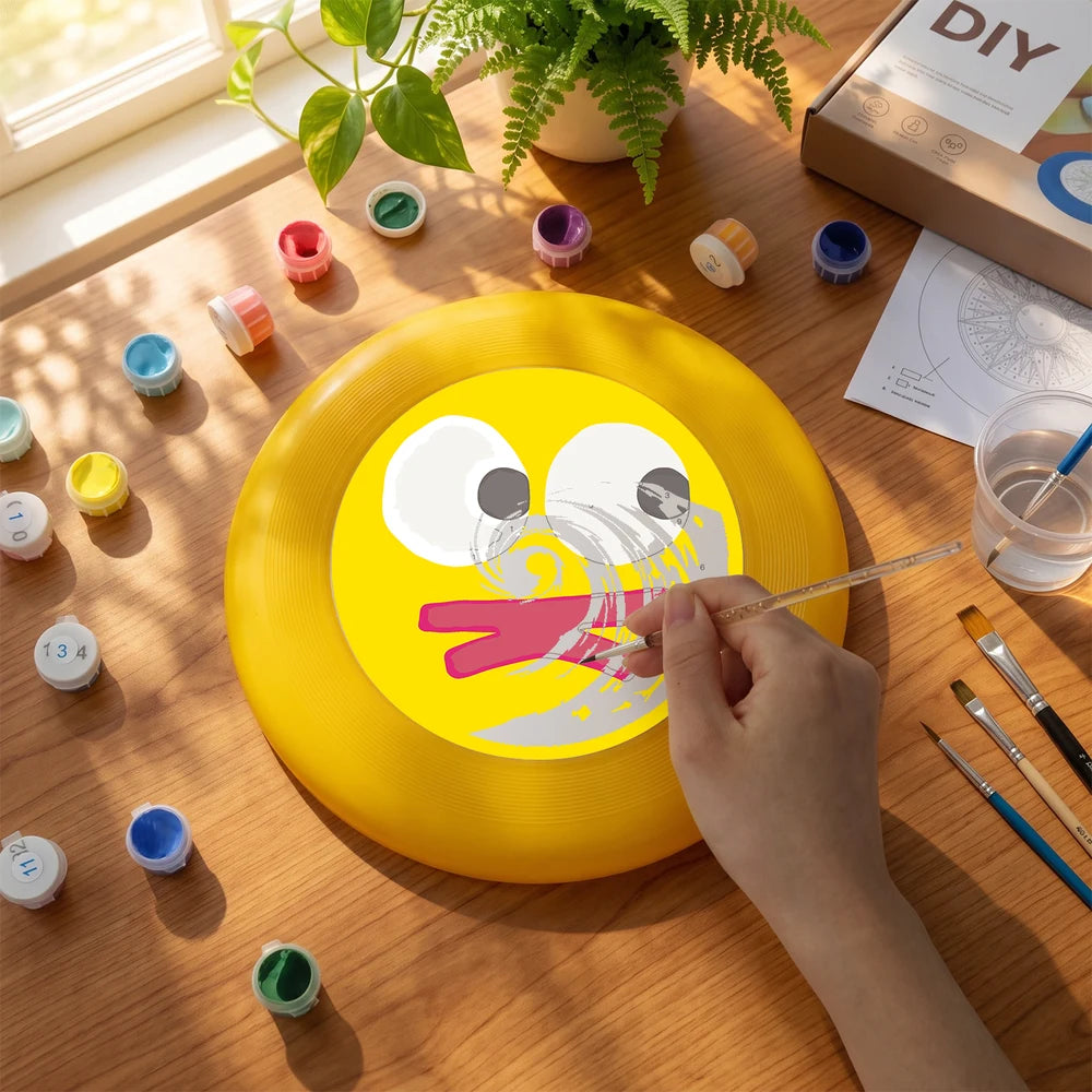 
Paint by Numbers - Frisbee | Cheeky Yellow Face