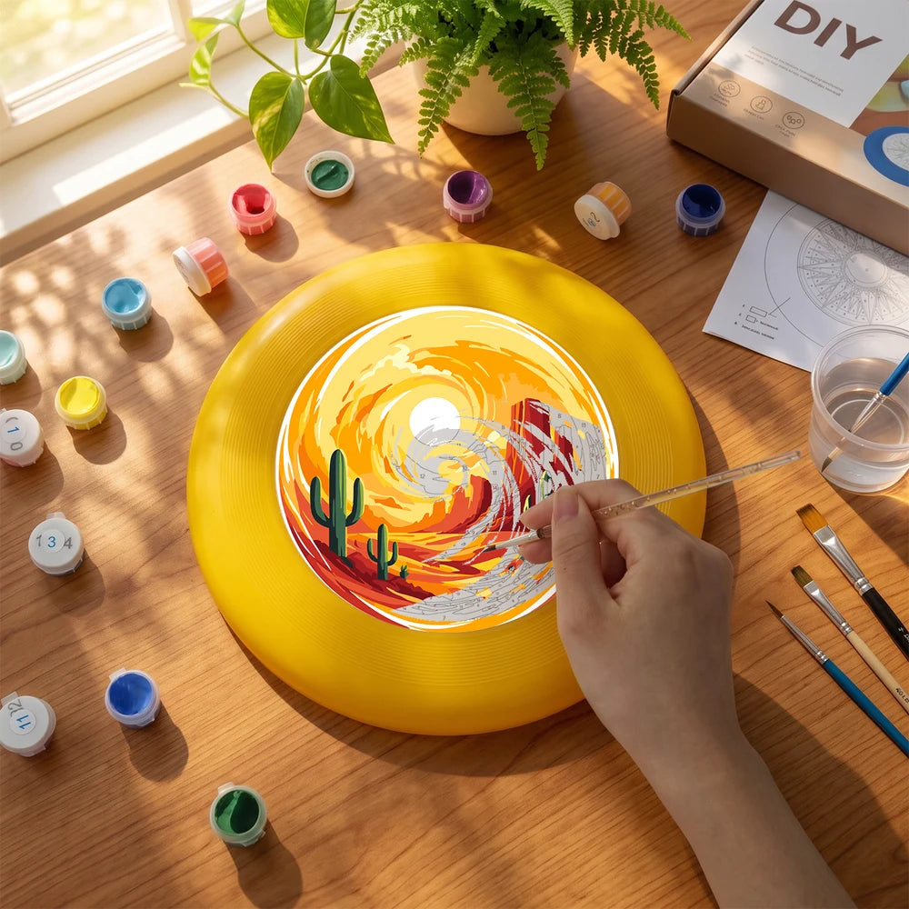 Paint by Numbers - Frisbee | Desert Sun Swirl