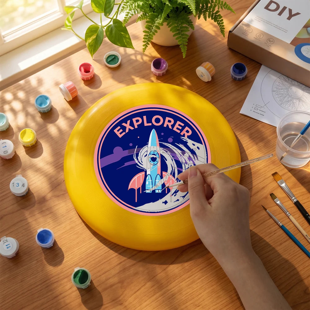 
Paint by Numbers - Frisbee | Explorer Rocket Badge
