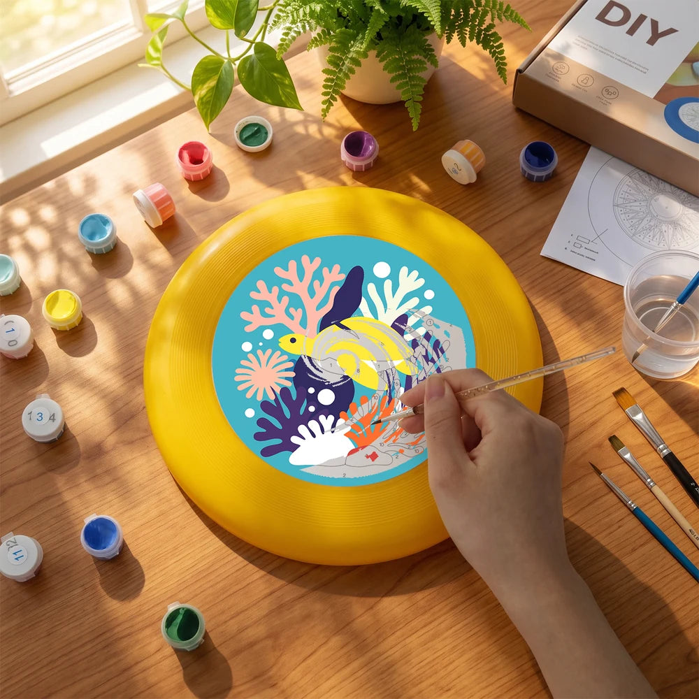
Paint by Numbers - Frisbee | Fish on the Reef