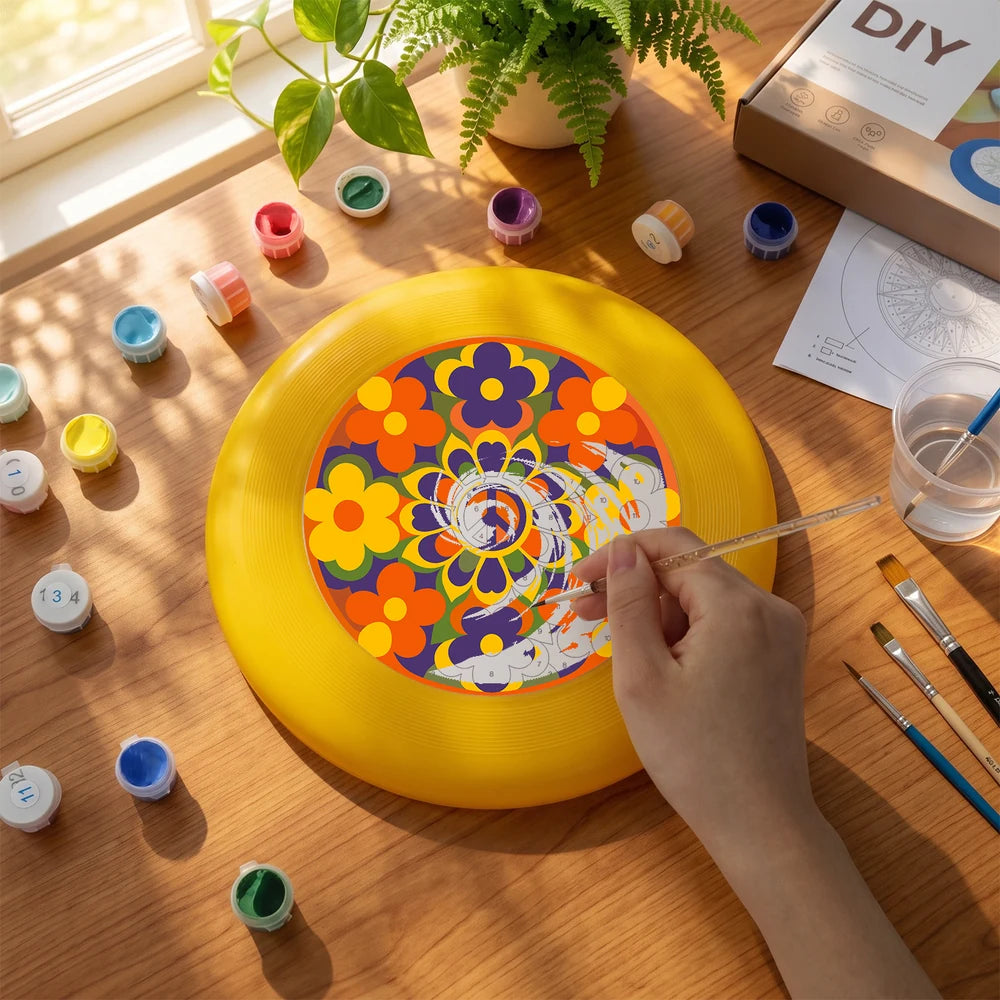 
Paint by Numbers - Frisbee | Flower Power Mandala