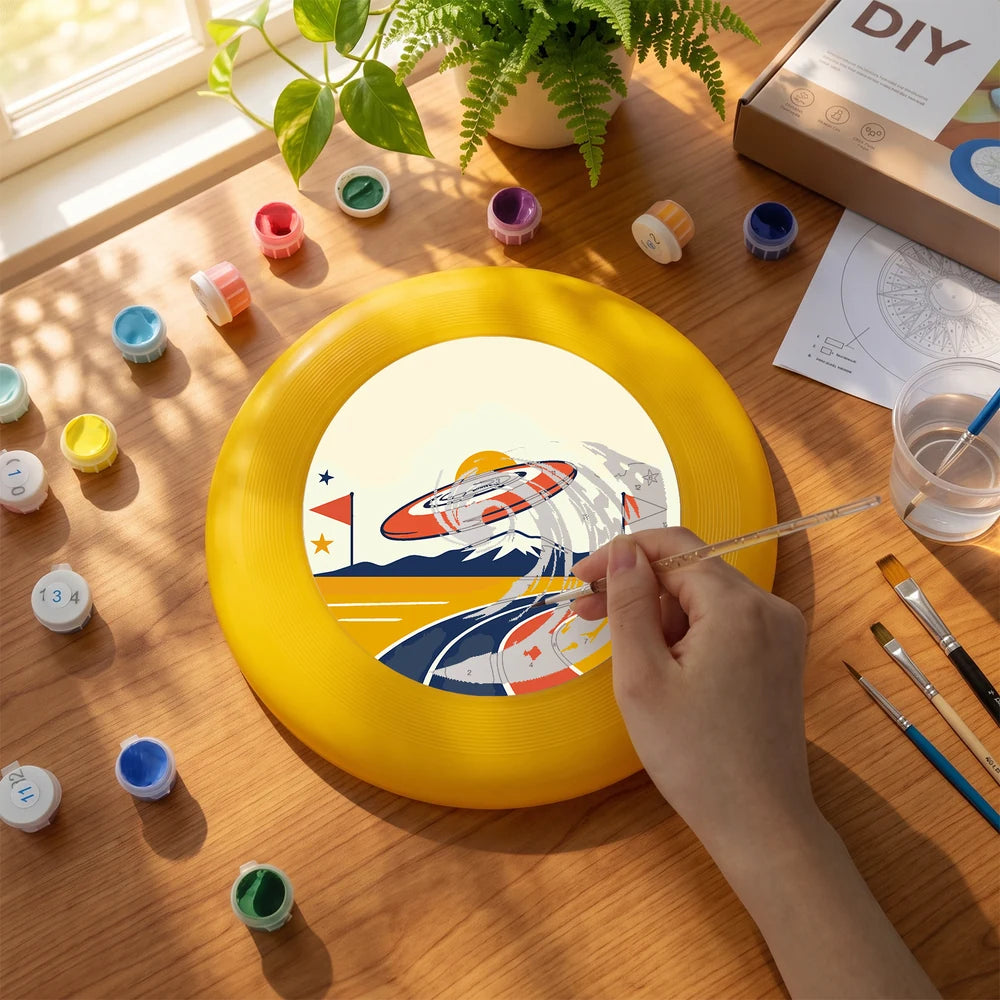 Paint by Numbers - Frisbee | Flying Disc over the Ramp