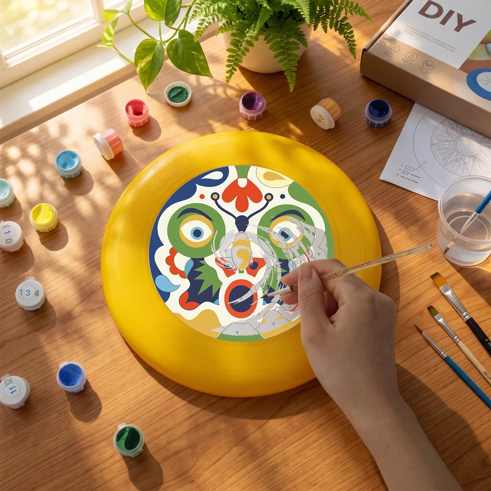 Paint by Numbers - Frisbee | Folk Art Mask