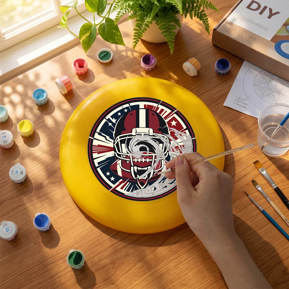 
Paint by Numbers - Frisbee | Football Helmet Crest