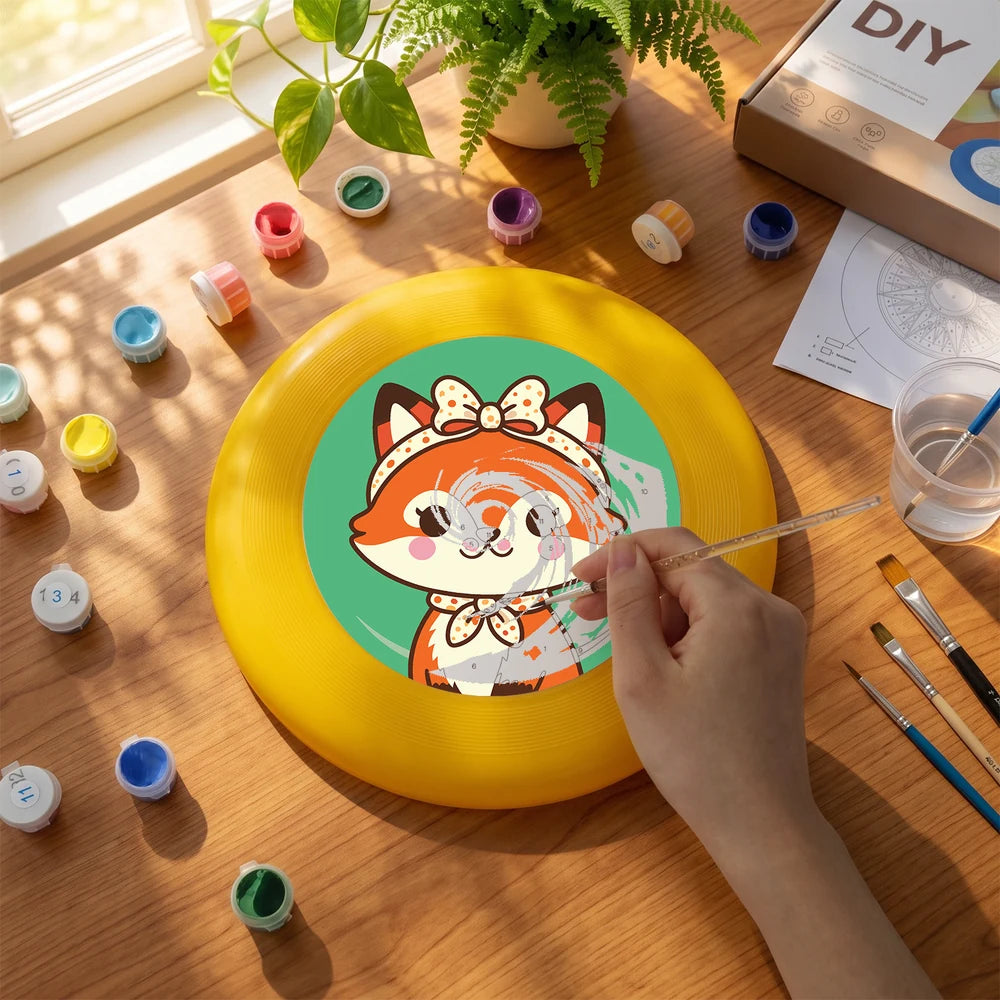 Paint by Numbers - Frisbee | Fox with a Bow