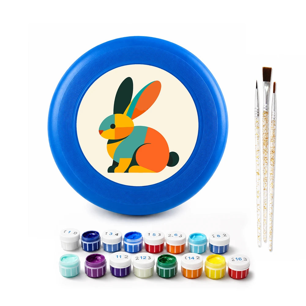 
Paint by Numbers - Frisbee | Geometric Rabbit
