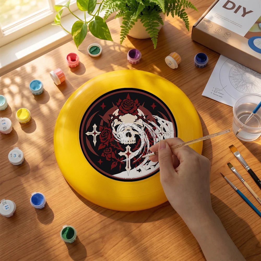 Paint by Numbers - Frisbee | Gothic Skull Crest