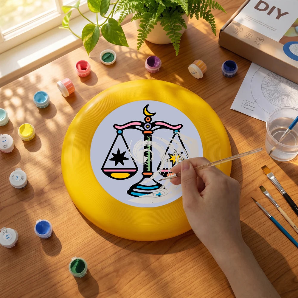 
Paint by Numbers - Frisbee | Libra Scales Sign