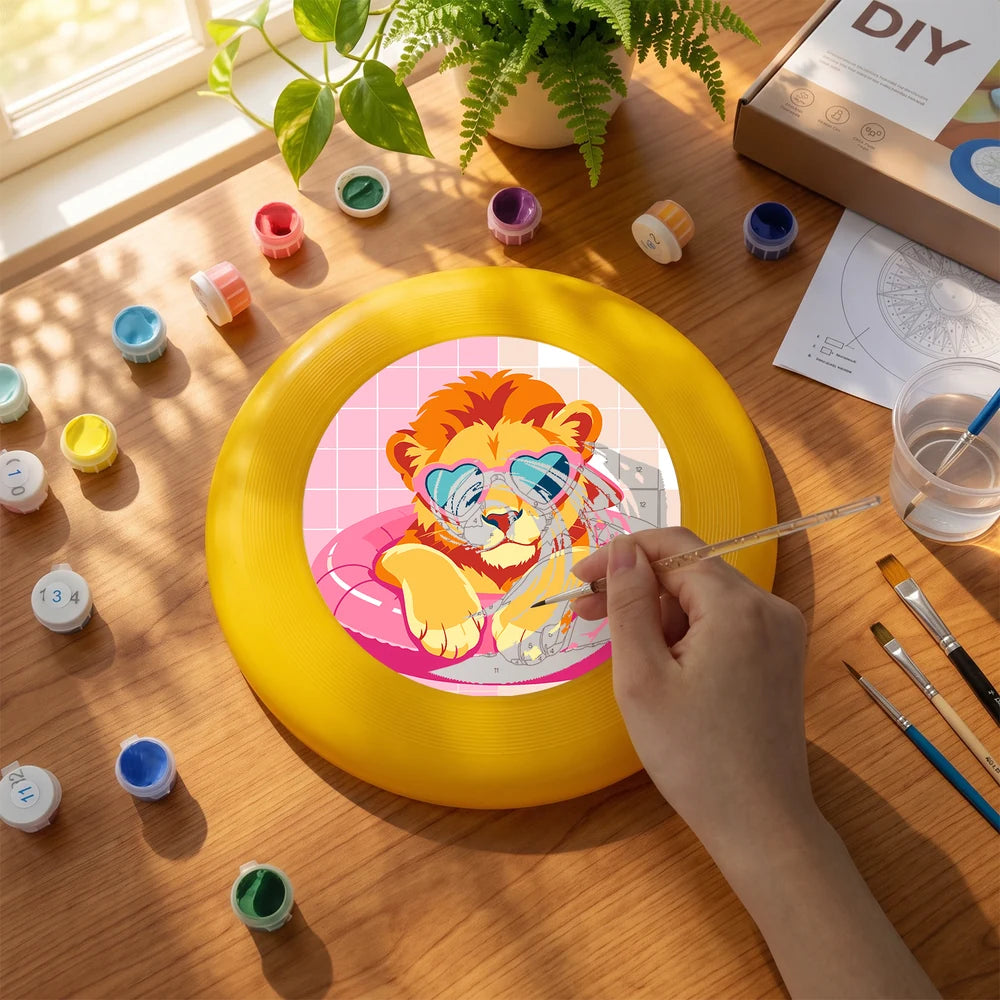 Paint by Numbers - Frisbee | Lion in a Pool Ring