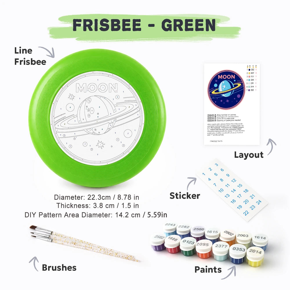 Paint by Numbers - Frisbee | Moon Badge