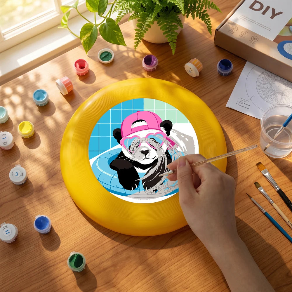 Paint by Numbers - Frisbee | Panda in a Pool Ring