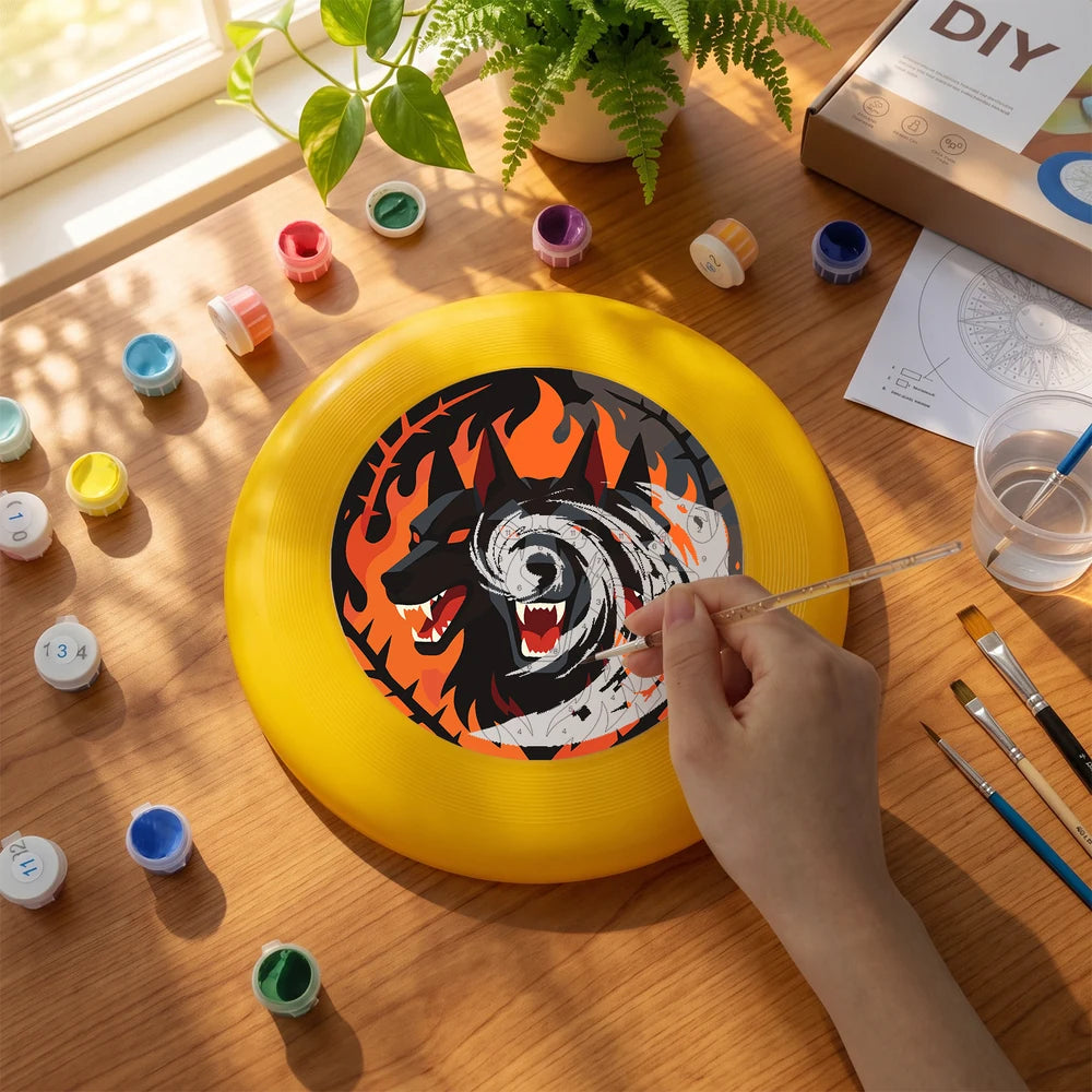 Paint by Numbers - Frisbee | Panther in Flames