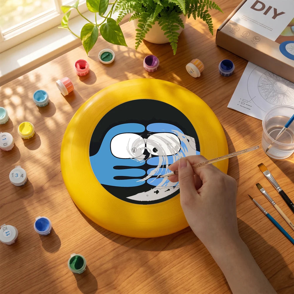 Paint by Numbers - Frisbee | Peeking Blue Face