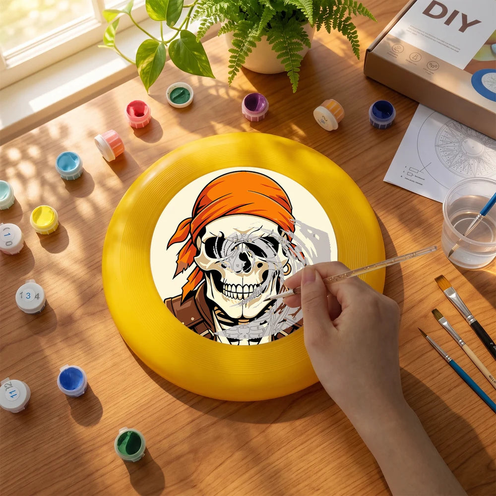 
Paint by Numbers - Frisbee | Pirate Skeleton