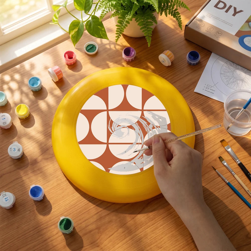 
Paint by Numbers - Frisbee | Retro Arch Pattern