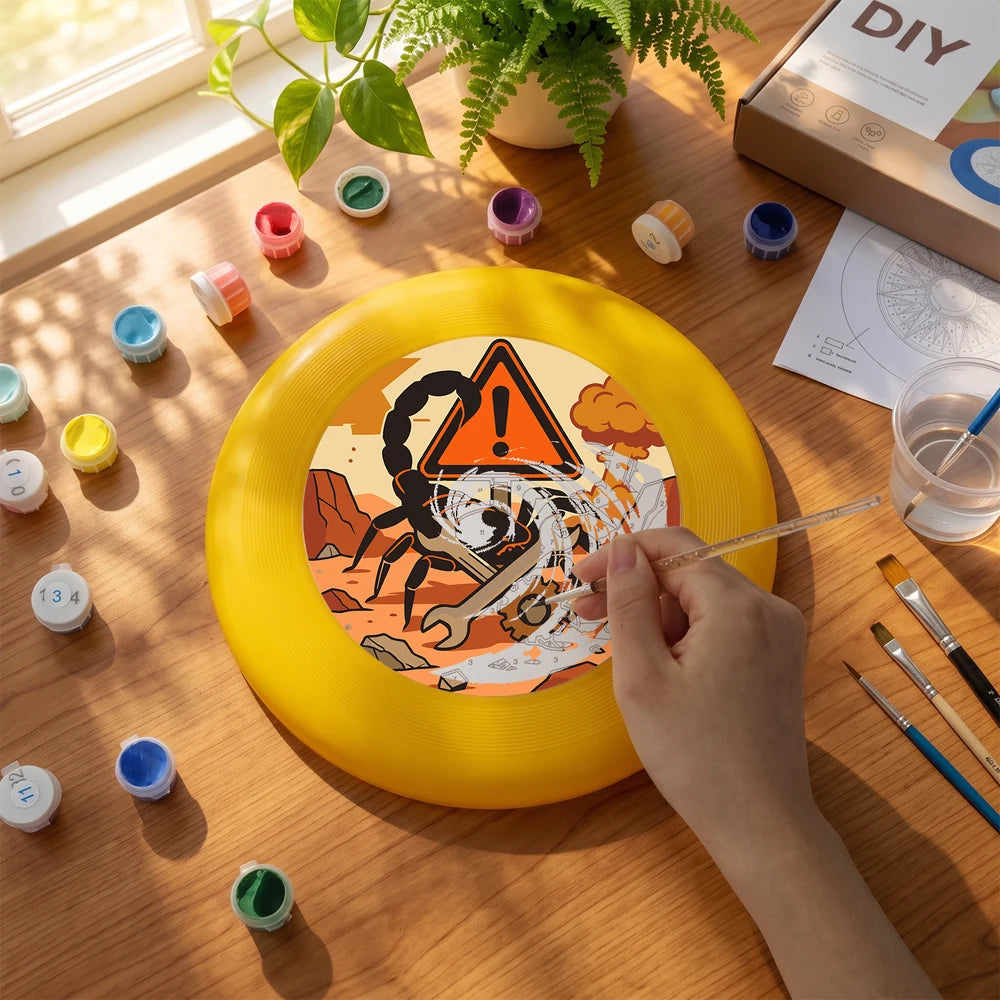 
Paint by Numbers - Frisbee | Scorpion Warning Sign
