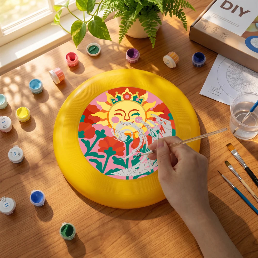 
Paint by Numbers - Frisbee | Smiling Sun in Flowers