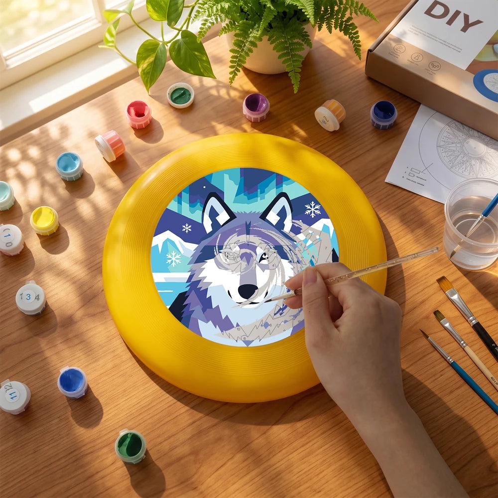 
Paint by Numbers - Frisbee | Snow Wolf