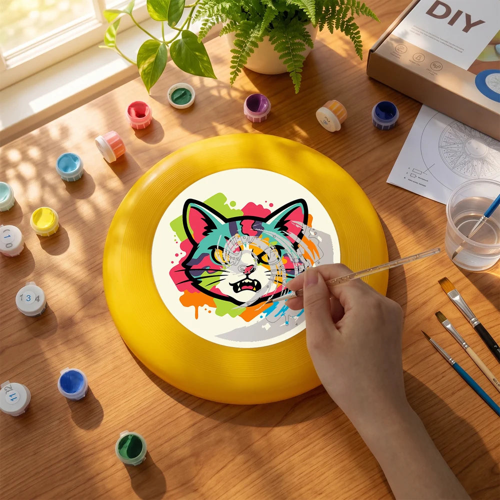 
Paint by Numbers - Frisbee | Splash Art Cat