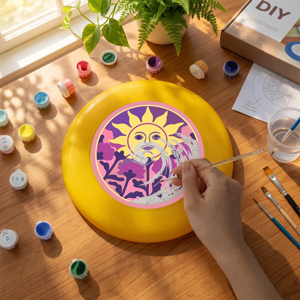 
Paint by Numbers - Frisbee | Sun Face and Thistles