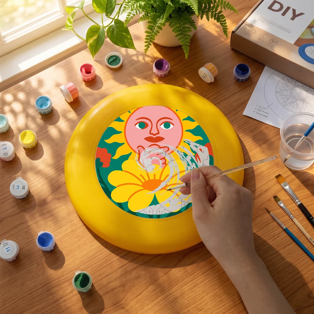 Paint by Numbers - Frisbee | Sun and Moon in Bloom