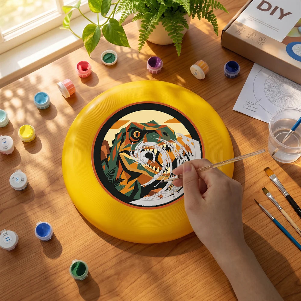 
Paint by Numbers - Frisbee | T-Rex in the Forest