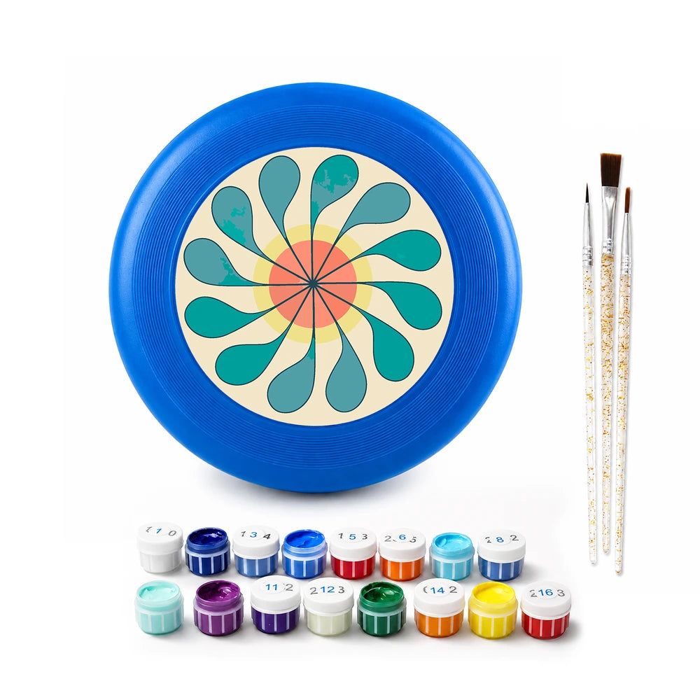 
Paint by Numbers - Frisbee | Teal Rosette