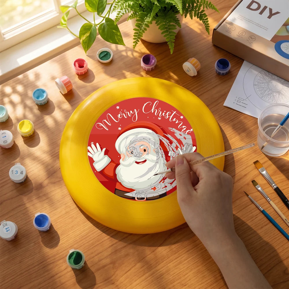 Paint by Numbers - Frisbee | Waving Santa Greeting