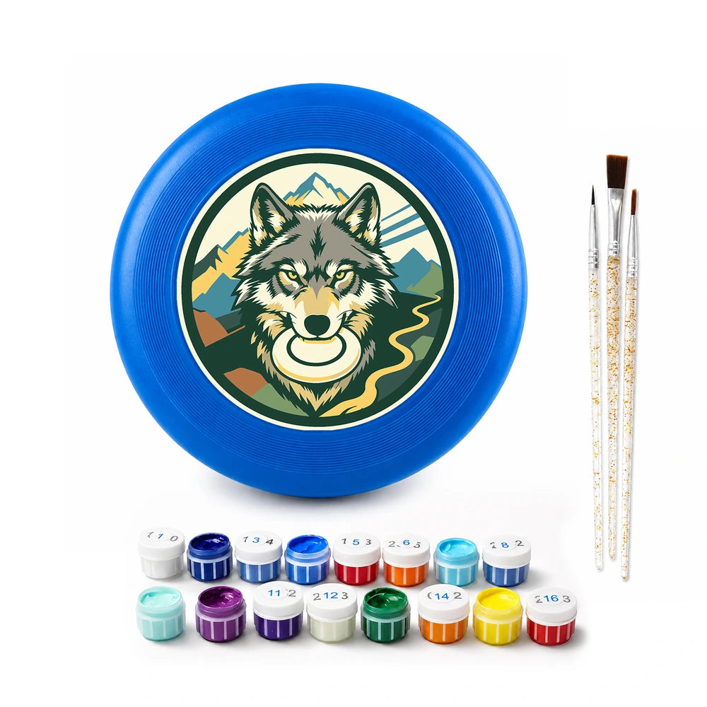 
Paint by Numbers - Frisbee | Wolf in the Mountains
