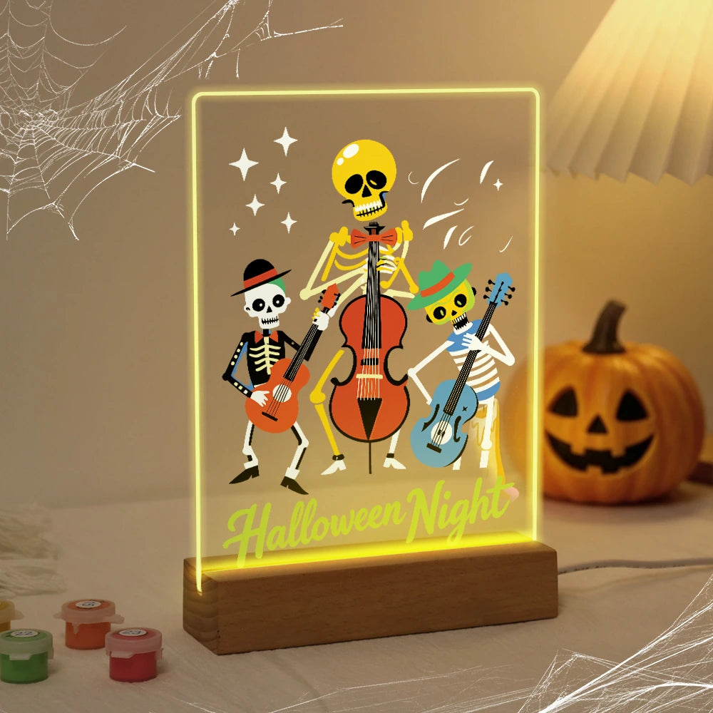 
Paint by Numbers - Halloween Light | Skeleton Orchestra Night