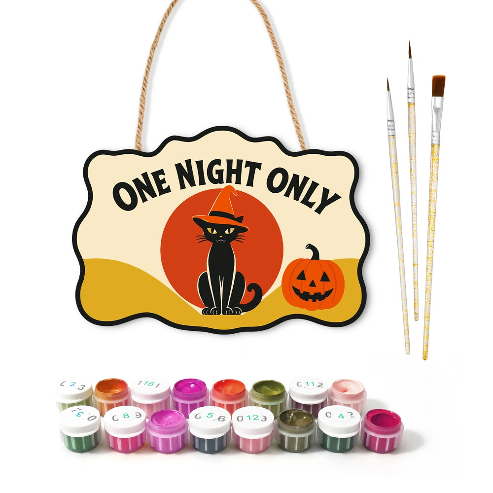 Paint by Numbers - Wooden Door Hanger | One Night Only
