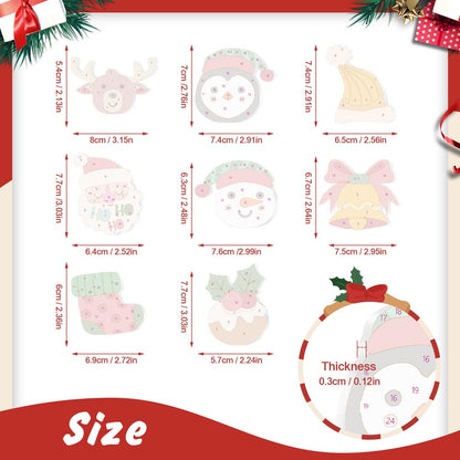 Paint by Numbers – 8 Christmas Ornaments – Reindeer, Penguin & Festive Friends Set