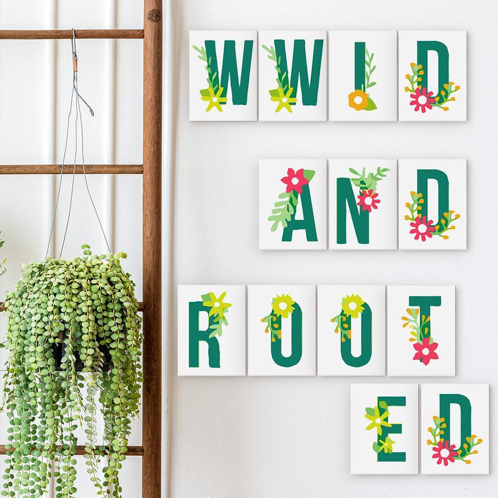 
Paint by Numbers – Alphabet Painting Kit | Botanical Bloom Letters A–Z