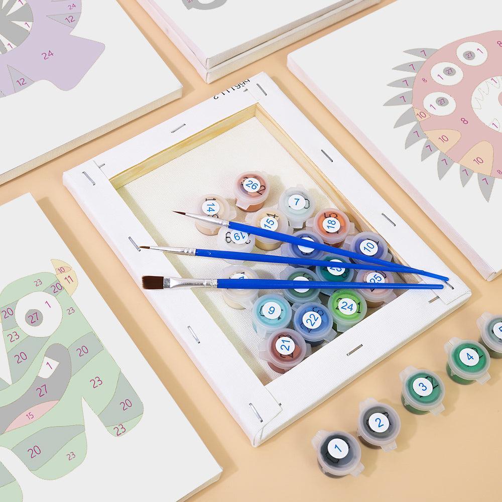 
Paint by Numbers – Alphabet Painting Kit | Bold & Colorful Monsters A–Z