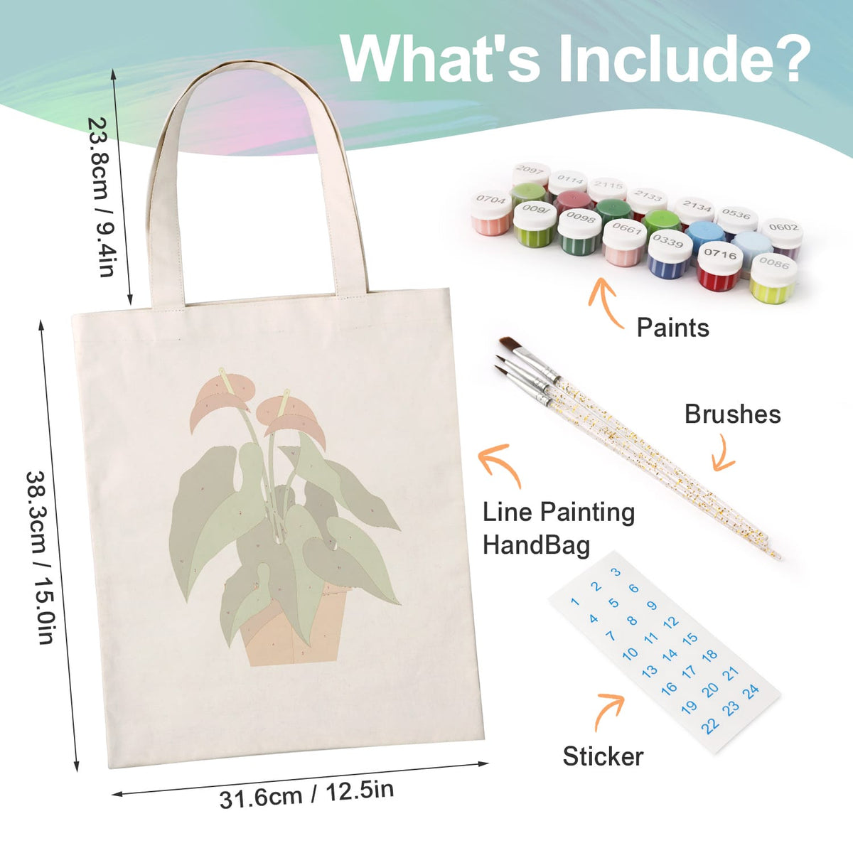 
Paint by Numbers – DIY Totebag | Potted Charm