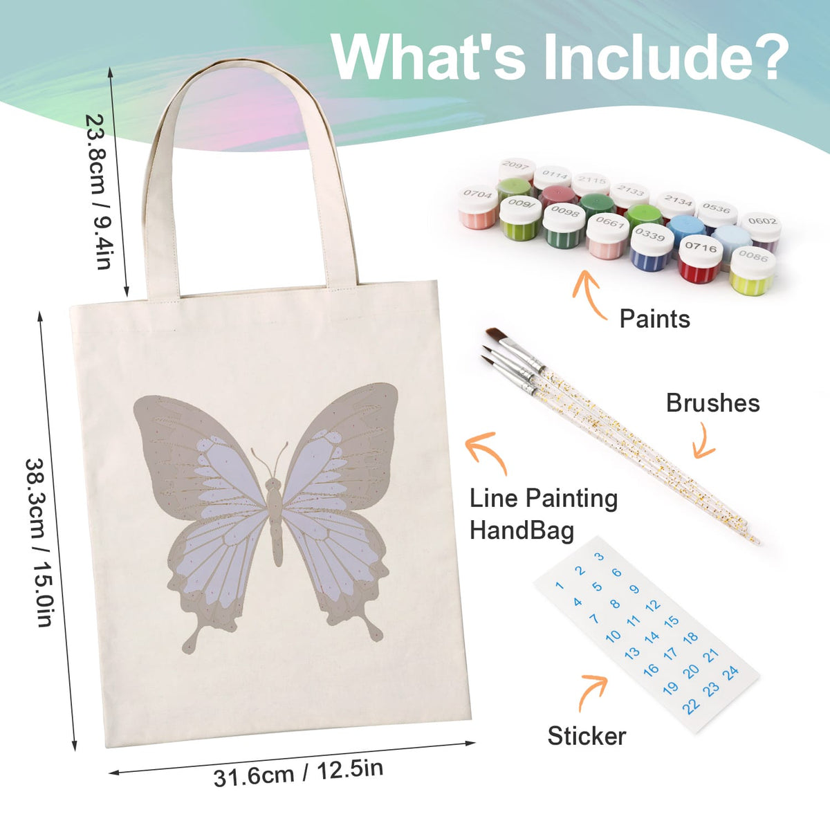 
Paint by Numbers – DIY Totebag | Blue Majesty