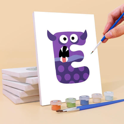 Paint by Numbers – Alphabet Painting Kit | Bold & Colorful Monsters A–Z