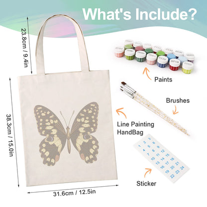 Paint by Numbers – DIY Totebag | Monarch Noir