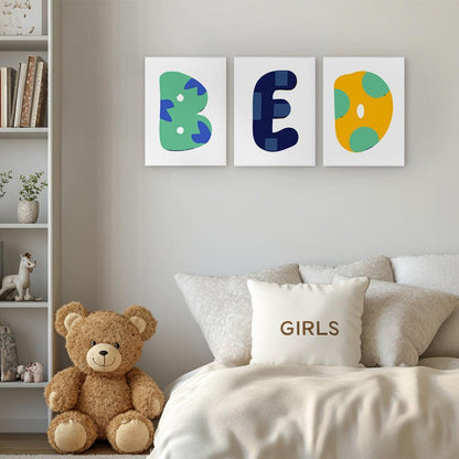 Paint by Numbers – Alphabet Painting Kit | A to Z Abstract Letters